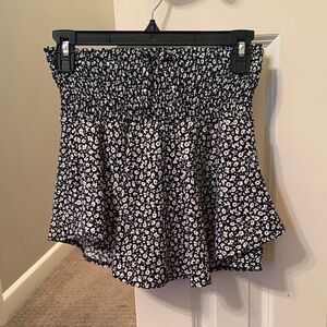 Zara kids Floral Smocked Mini Skort